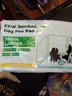 Two JumboBase Dog Pee Pad - Blue